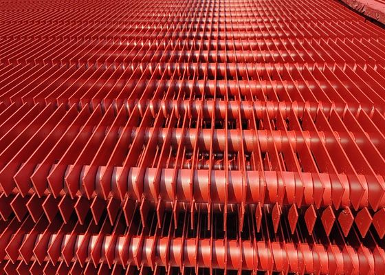 ASME کتل رنگ آمیزی فولاد کربن H Fin Tube تقویت انتقال گرما