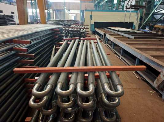 لوله پره دار مارپیچی دیگ بخار سفارشی فولاد کربن جوشکاری با فرکانس بالا با راندمان بالا