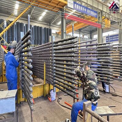 مبدل حرارتی لوله ای با پره های مارپیچی دندانه دار جامد، ضد خاکستر، فولاد ضد زنگ