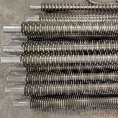 فولاد کربن ASME استاندارد لوله بالدار مارپیچ برای انتقال گرما دیگ با مشخصات سفارشی