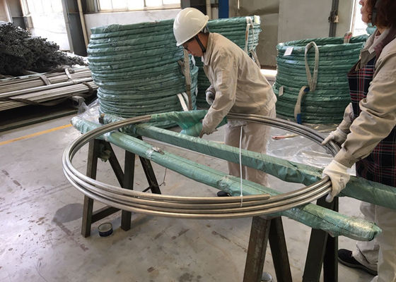 لوله استنلس استیل بدون درز دیگ بخار ASTM A269 TP316L SUS316L 1.4404 31.75 * 1.65 * 11800MM