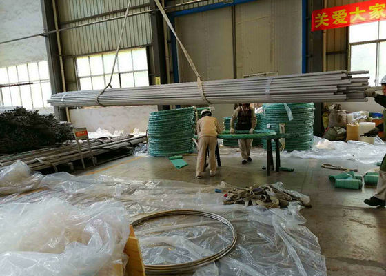 100 لوله بدون درز فولاد ضد زنگ 100 ET HT UT برای کندانسور هوا کولر مبدل حرارتی