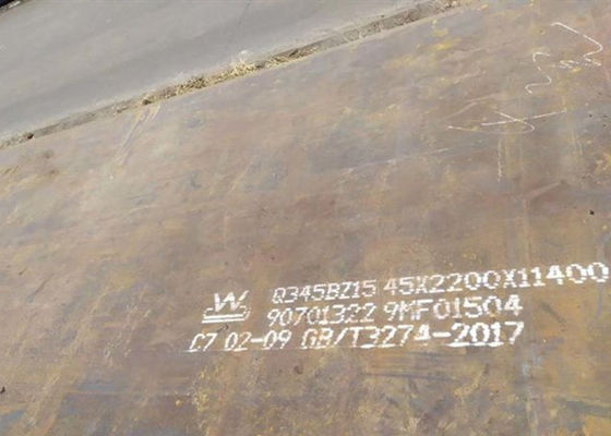 ورق فولادی آلیاژ دیگ بخار نورد گرم 16mn Q345b ساختار منگنز کم آلیاژ