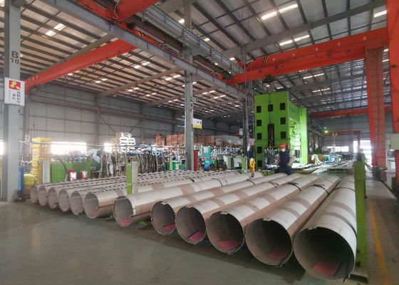 لوله جوش داده شده از فولاد ضد زنگ OD2500mm 310S با جوش خم